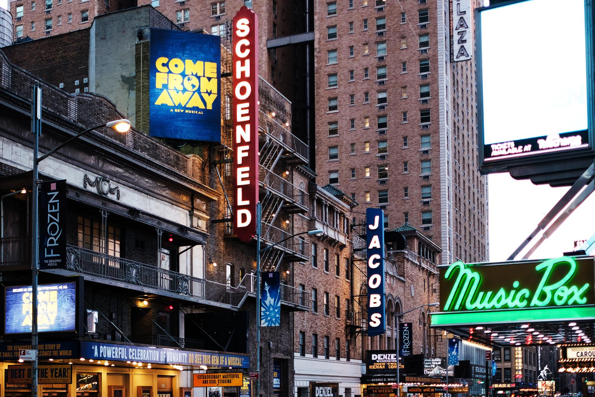 Broadway theater exterior 