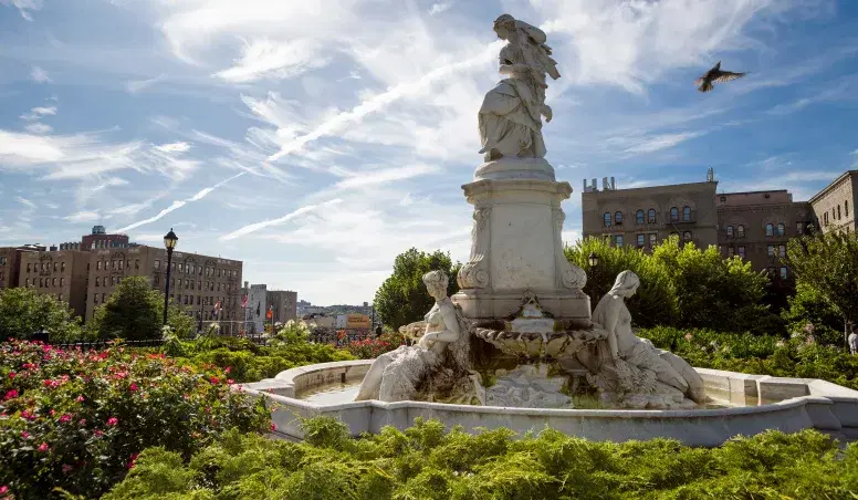 Statue at Joyce Kilmer Park, Bronx